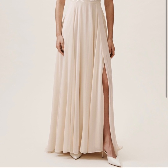 BHLDN Sadia Dress, Oyster, Size 8 - Picture 8 of 16